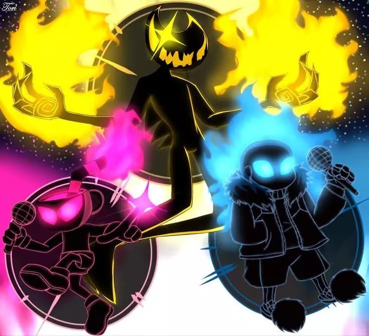 Cuphead, Bendy and Sans thumbnail