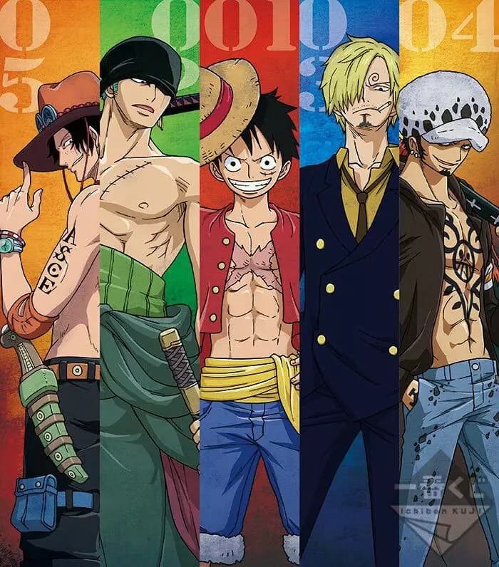 Ace Zoro Luffy Sanji Law thumbnail