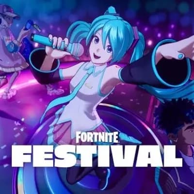 Hatsune Miku's collab with fortnite thumbnail