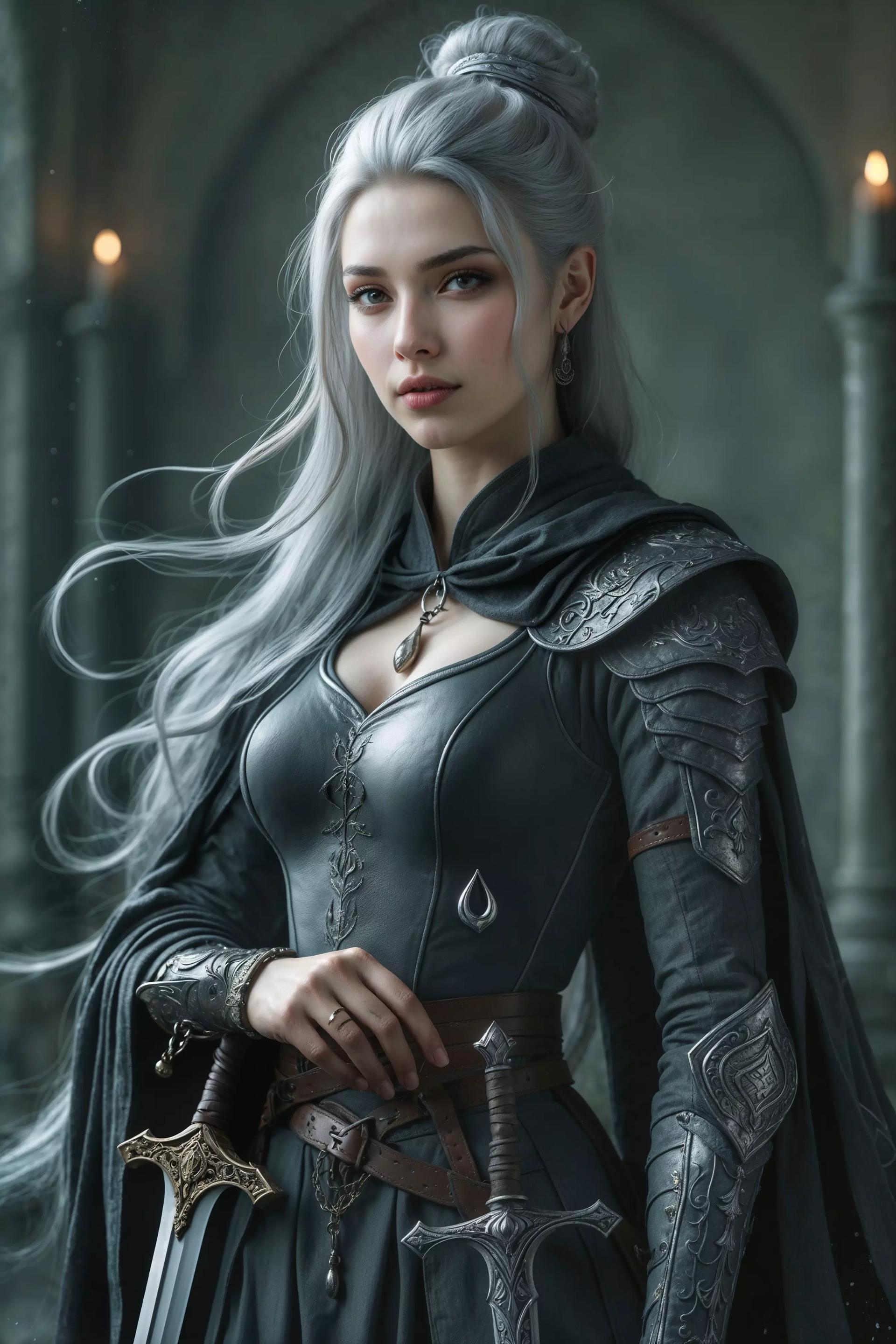 Arna - a mysterious girl with two talking blades thumbnail