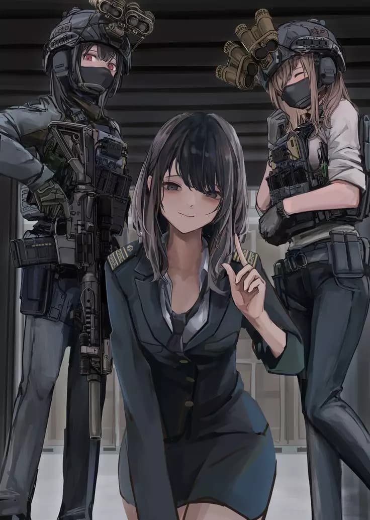 Four female swat agents thumbnail