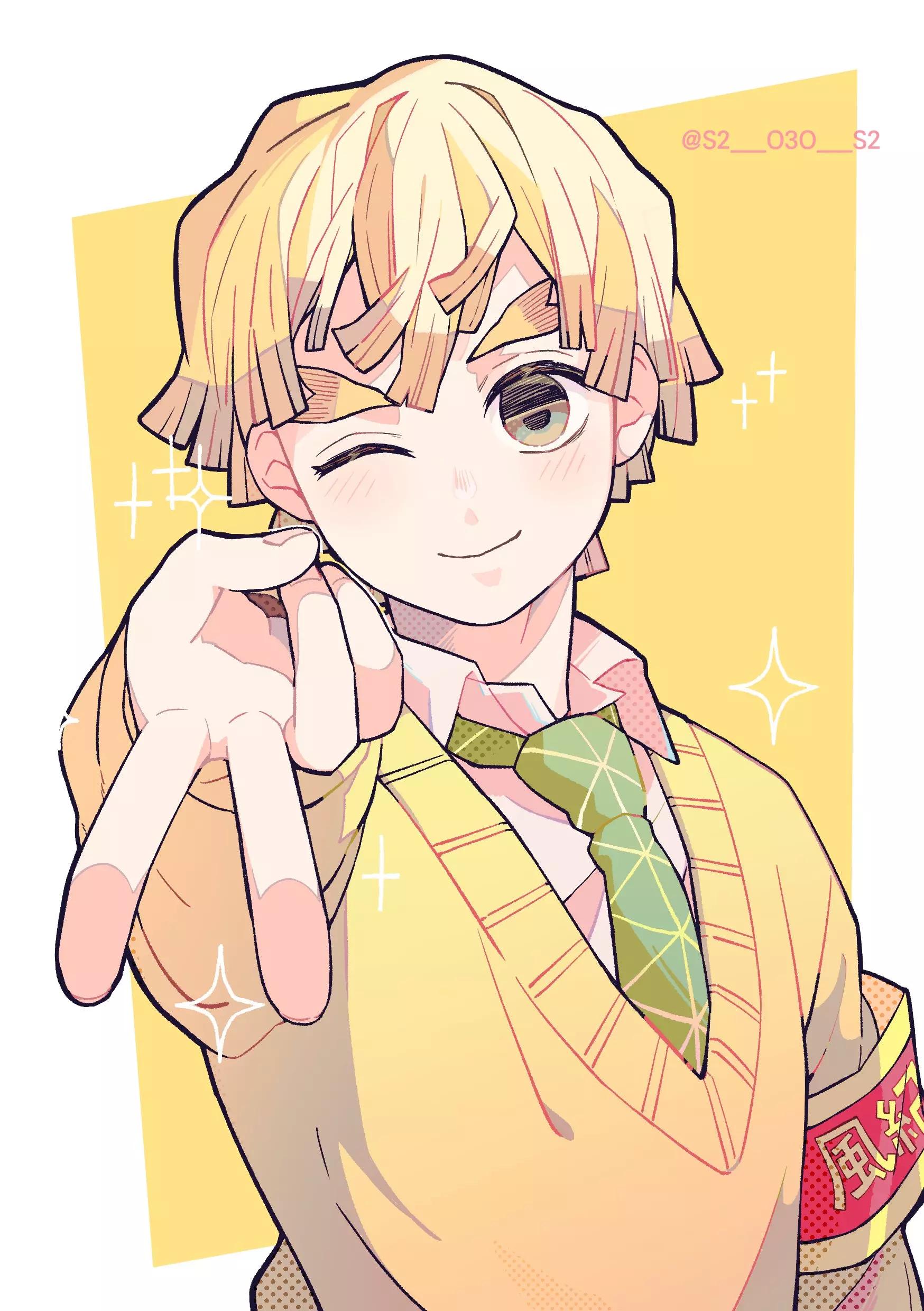 Zenitsu Agatsuma (school au)  thumbnail