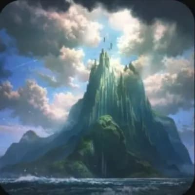 Mythological island from the sea thumbnail