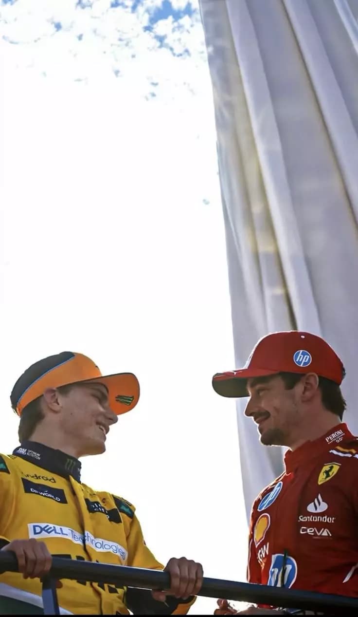 Óscar Piastri y Charles Leclerc thumbnail