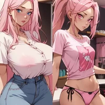Oblivious free-use mom and mischievous pervert sister  thumbnail