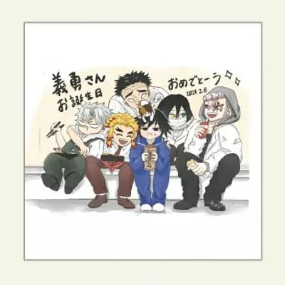 Sanemi, Giyu, Obanai, Kyojuro, Tengen Usui, Kyome thumbnail
