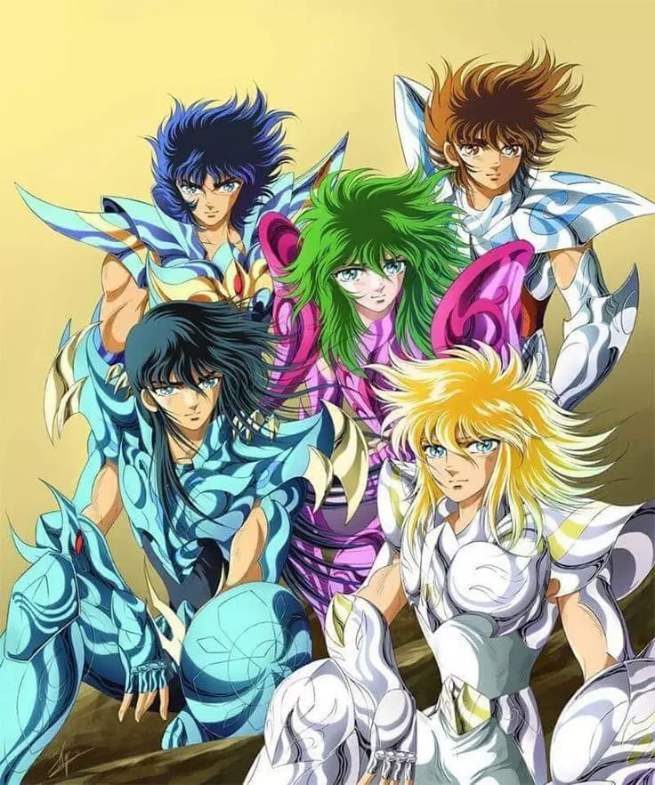 Shiryu, Seiya, Shun, Hyoga e Ikki  thumbnail
