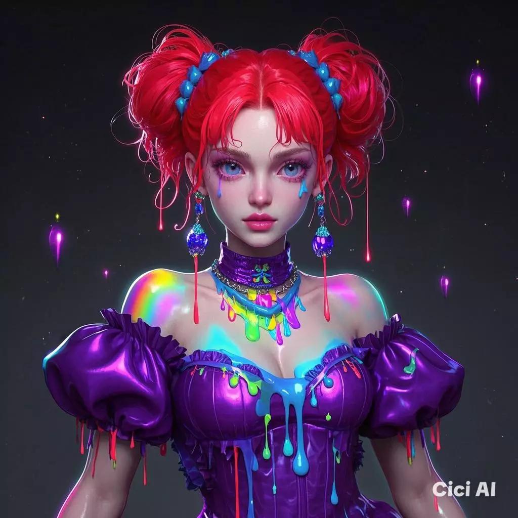 Cream acute adorable fun slime girl thumbnail