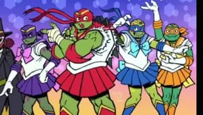 Teenage Mutant Ninja Turtles April and Sew something like that? They find you taking off your shirt 😳😳 thumbnail