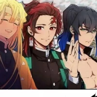 Tanjiro, Zenitsu, and Inosuke thumbnail