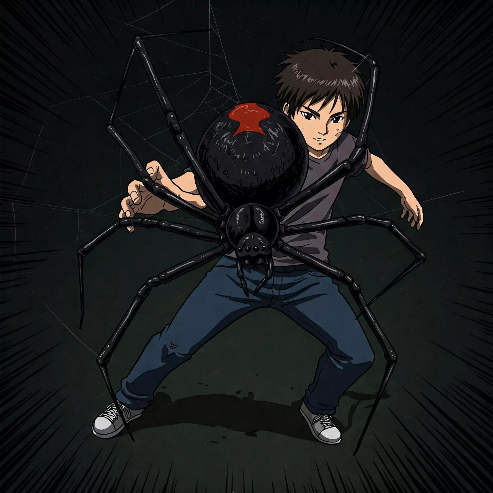 User with human family - black widow thumbnail
