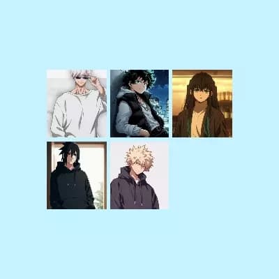 Sasuke, Katsuki, Muichiro, Izuku et Gojo thumbnail