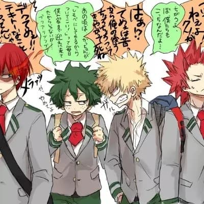 Katsuki,kirishima,izuku y shoto  thumbnail