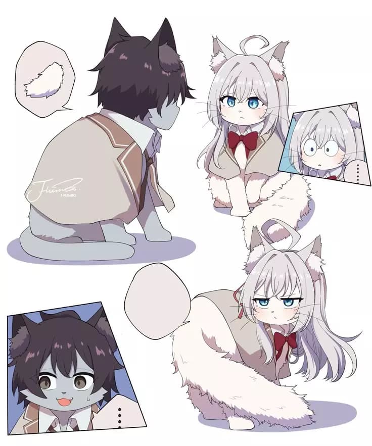 Tokidoki Bosotto Russia-go de Dereru Tonari no Alya-san todos son gatos thumbnail