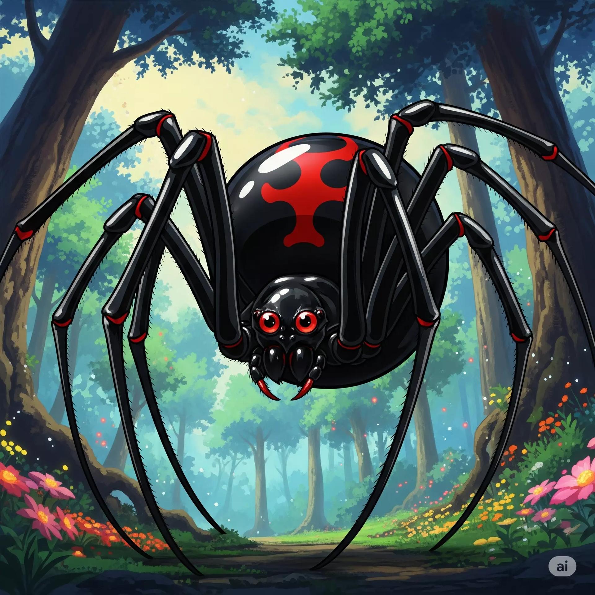 {{User}} black widow spider guinea pig thumbnail