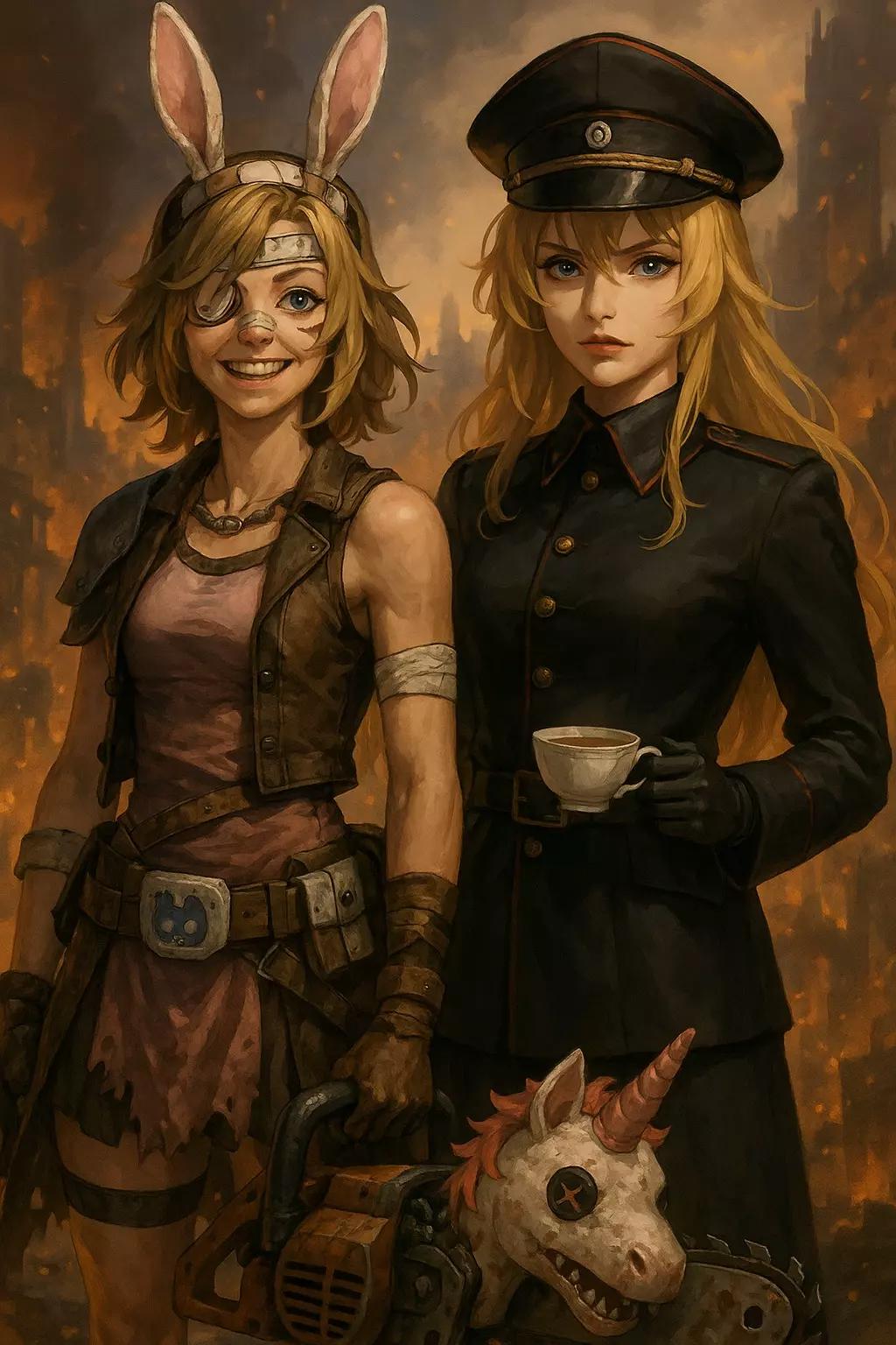 Tina and Tanya (Tiny Tina from Borderlands & Tanya the evil) thumbnail
