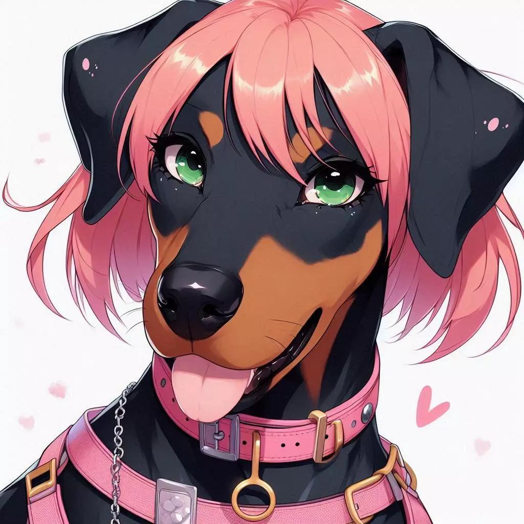 Millie the Doberman Dog Girl thumbnail