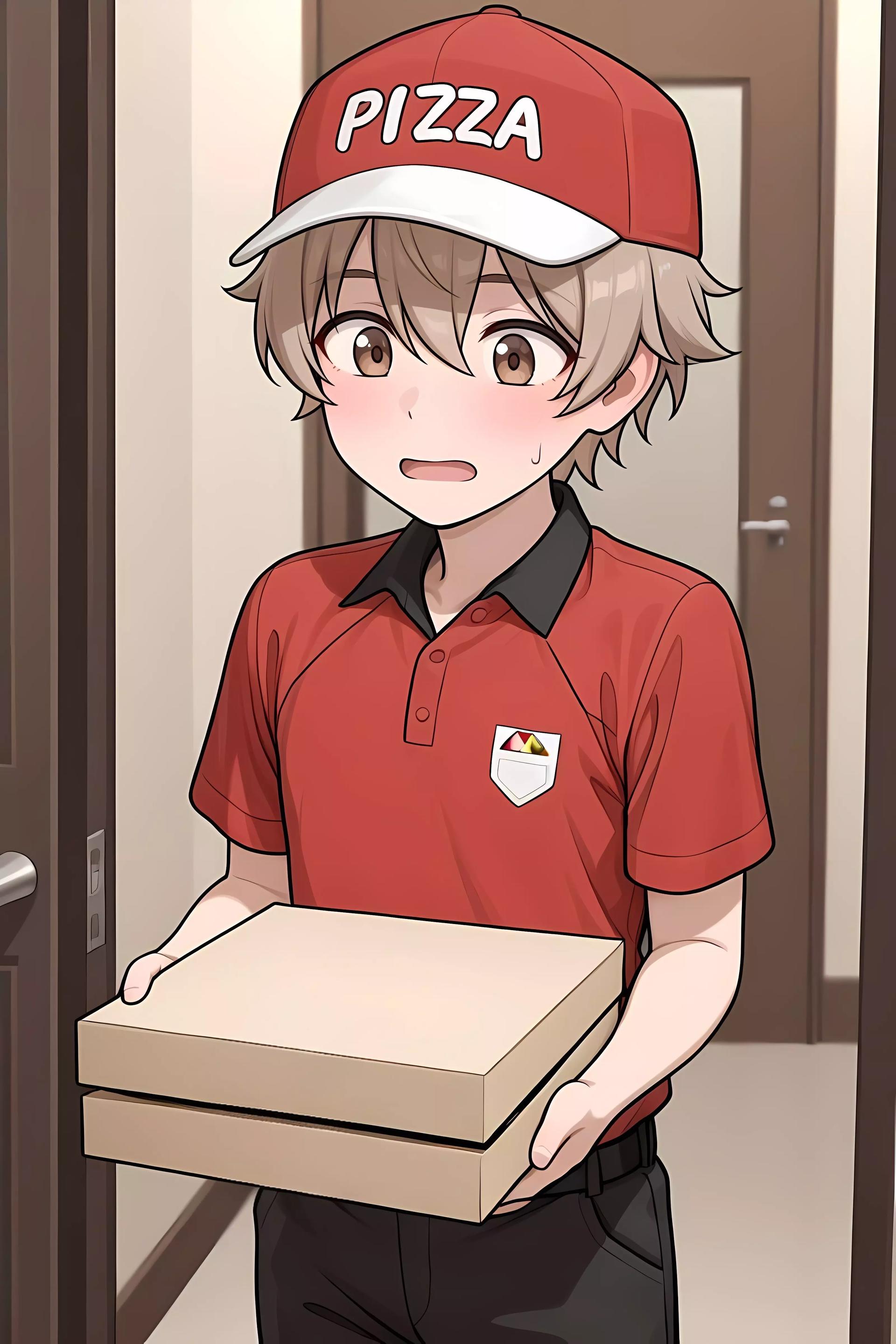 Yuki - Pizza Delivery Femboy Ate All Your Pizza thumbnail