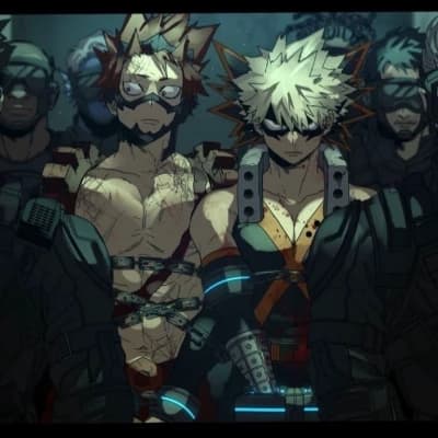 Bakugo and Kirishima in the federal police thumbnail