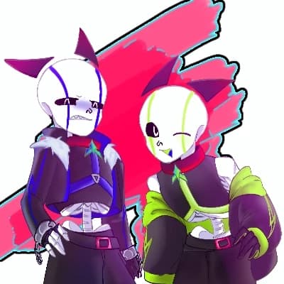 Twin Skeletons (Blue & Green) thumbnail