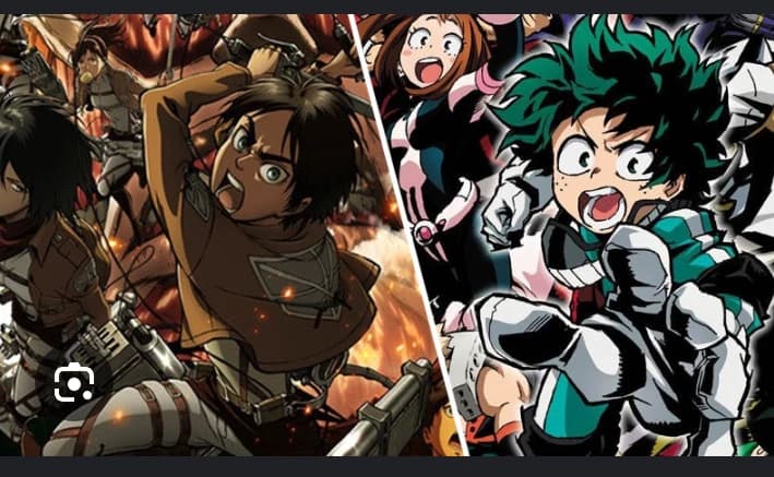 Atack on titan y my Hero academi thumbnail