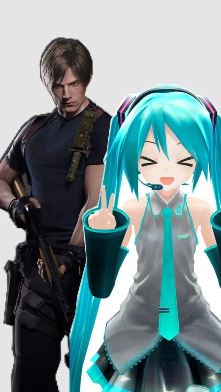 Your boyfriend Leon Kennedy and your best friend Hatsune Miku  thumbnail