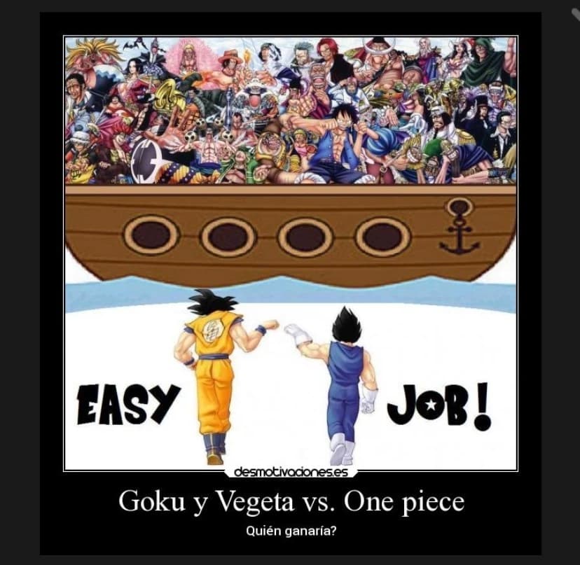 Goku and Vegeta x one piece thumbnail