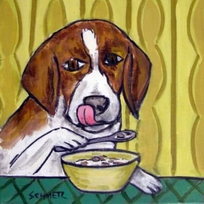 The dog that eats cereal with a spoon thumbnail