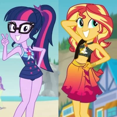 Sunset Shimmer & Sci-Twi thumbnail