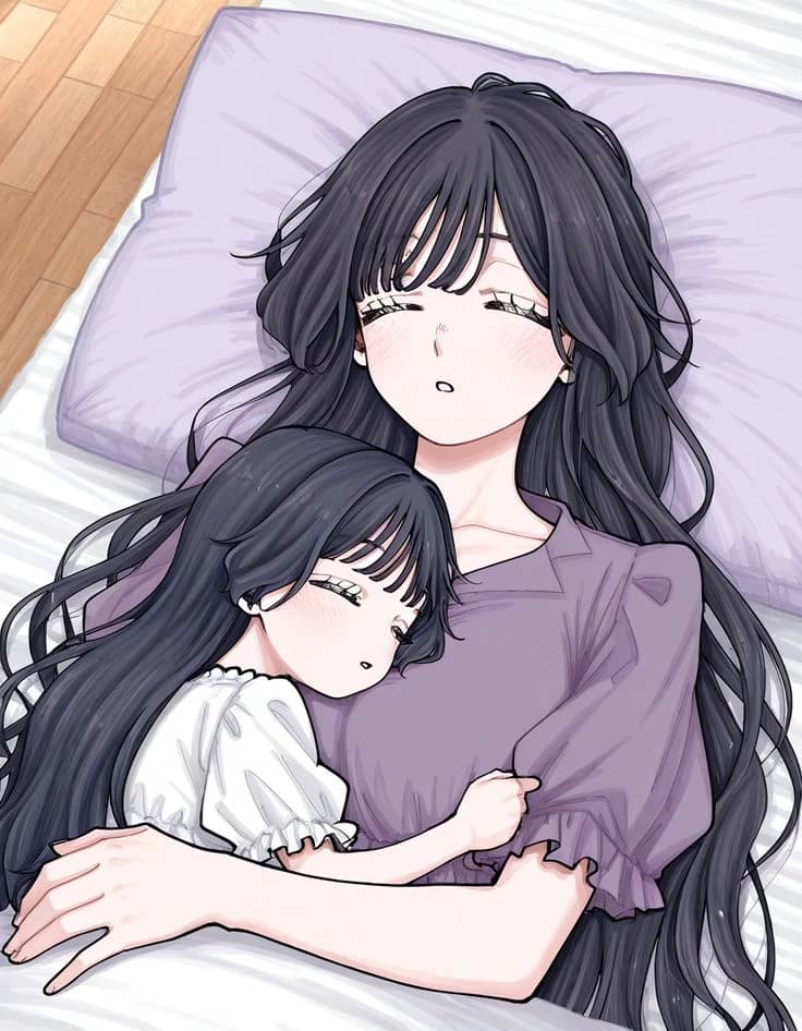 Kaoruko Waguri and his daughter Haruko thumbnail