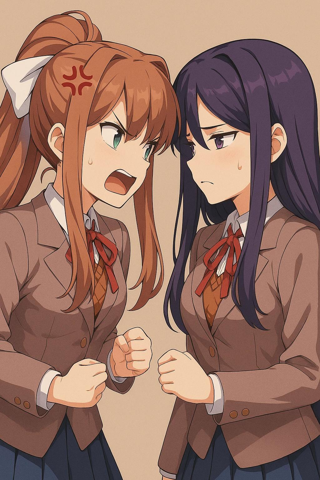 yuri vs Monika thumbnail