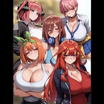 Quintillizas Nakano \[Ichika, Nino, Miku, Yotsuba, Itsuki\] thumbnail