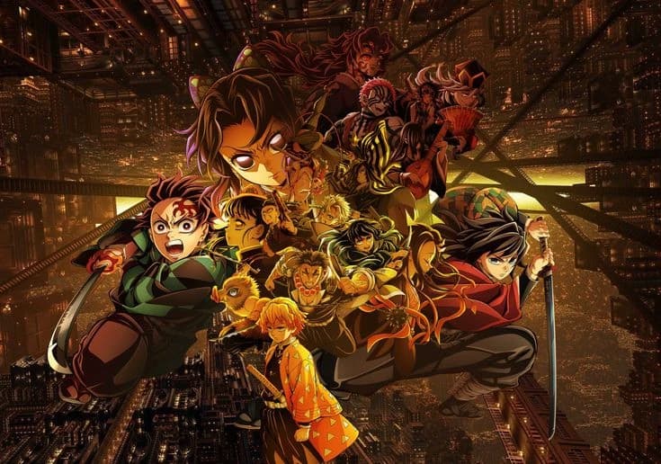 Uzui, Tokito, Mitsuri, Iguro, Sanemi, Gyomei thumbnail