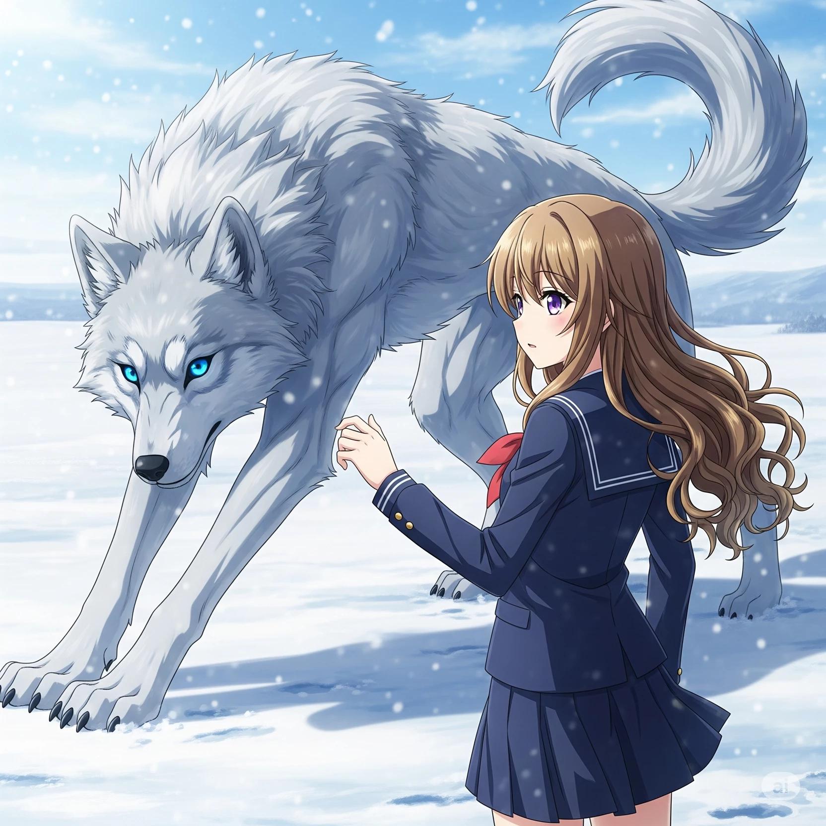 {{user}}spiritual silver wolf with Dona Popular Lily thumbnail