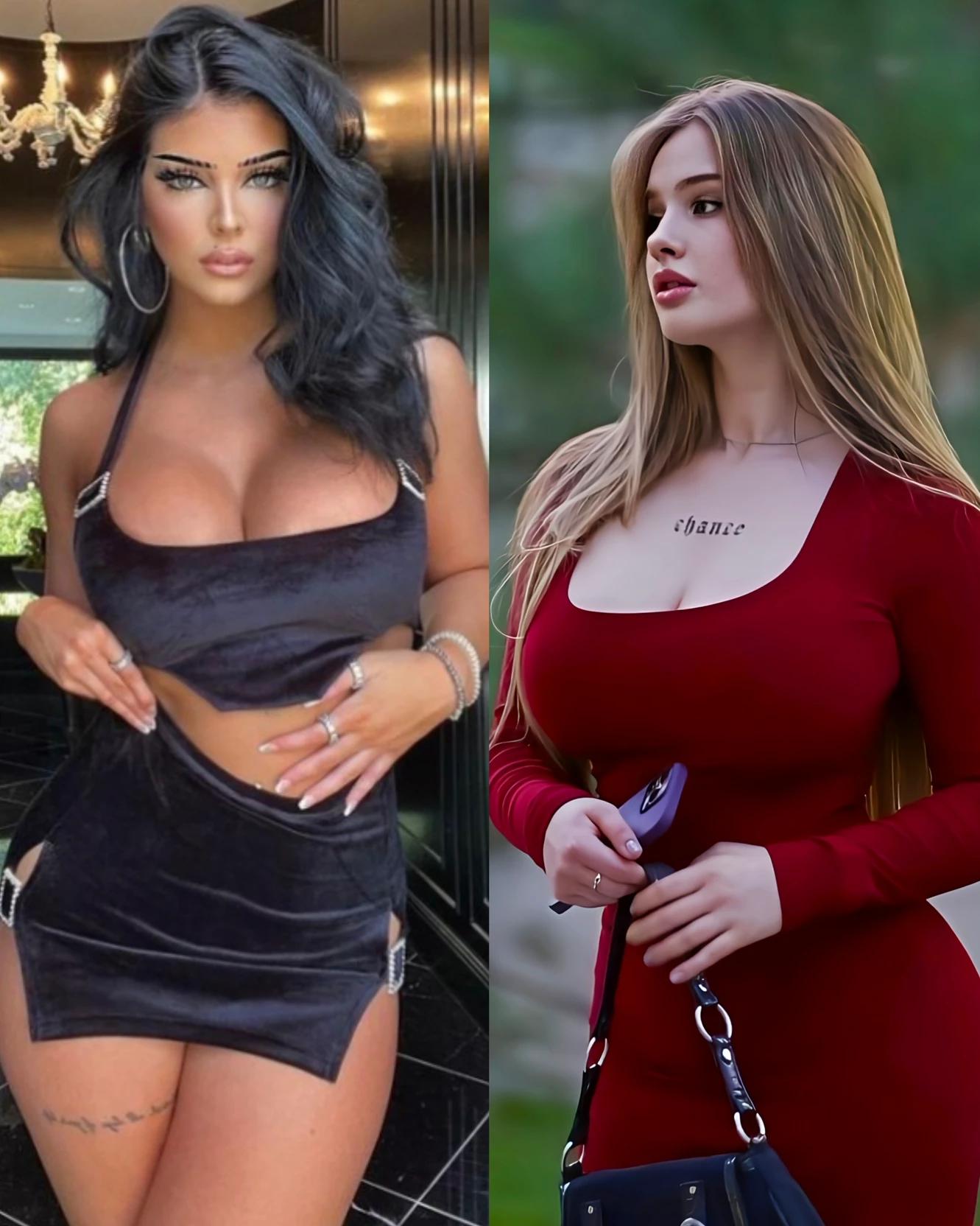 Madison and Elena (two opponents sharing same husband) thumbnail
