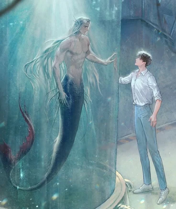 Aziel the merman. (BL/MLM) thumbnail