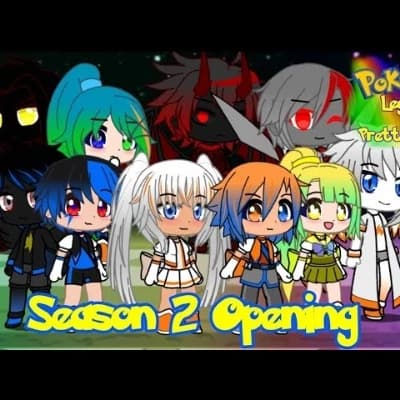 Pokemon Legend Pretty Cures meet a new friend at night thumbnail