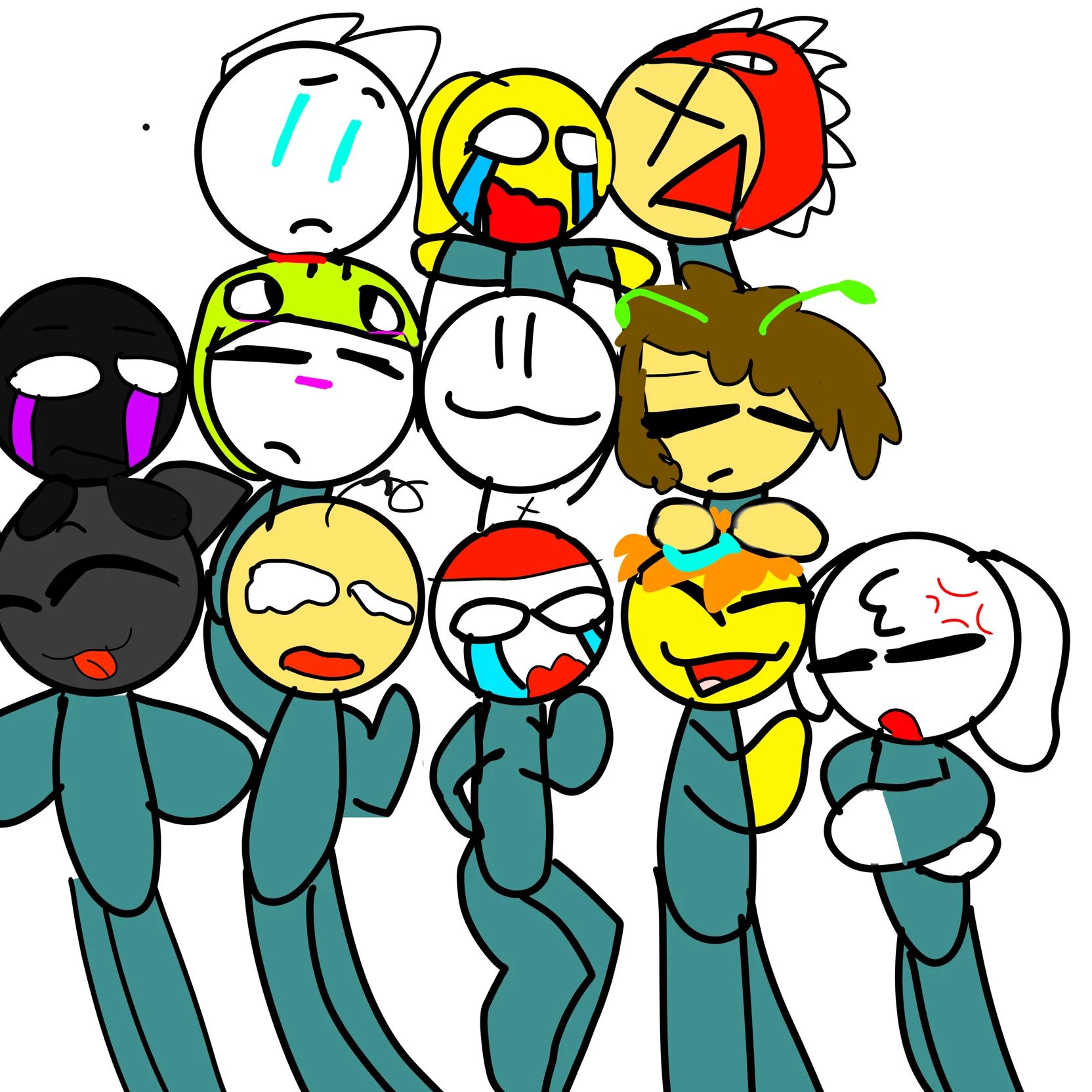 150 youtubers in the squid game thumbnail