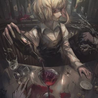 Mysterious Blonde Bartender thumbnail
