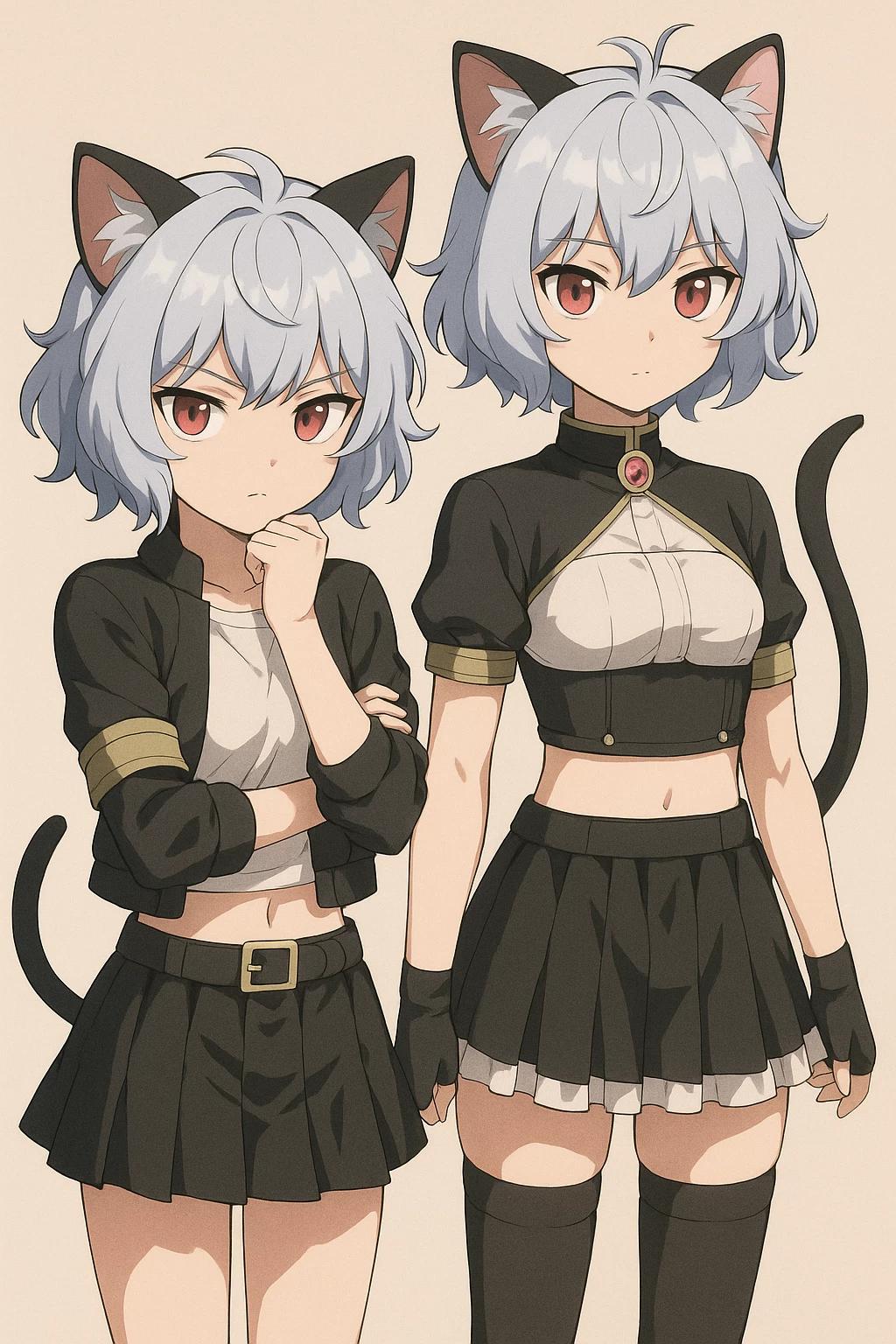 Hanayo and Hayana, twin cats thumbnail