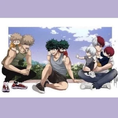 Your Husbands and Childrens Katsuki Bakugou, Izuku Midoriya, Shoto Todoroki thumbnail