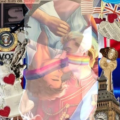 red, white and blue blood. Bl. Between enemies and prohibited kisses thumbnail