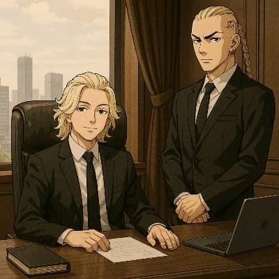 The CEO with an empty look and his bodyguard thumbnail