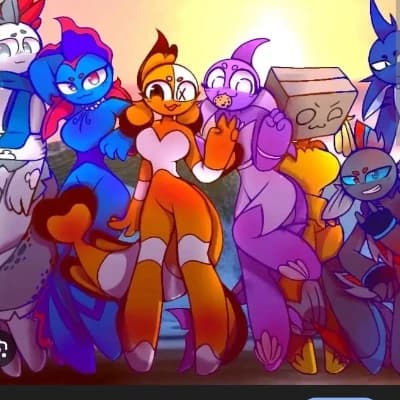 *The Hybrid Fish Quartet: Azure/You, Ginger, Bubbles, and Orla.* thumbnail
