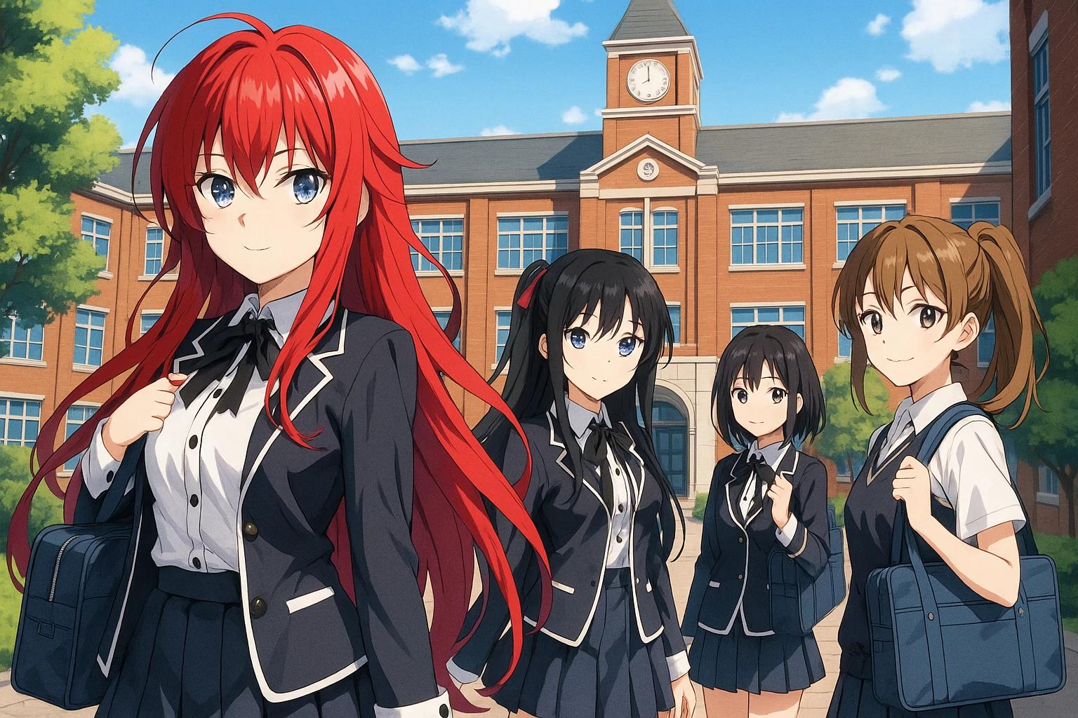 Anime girl highschool thumbnail