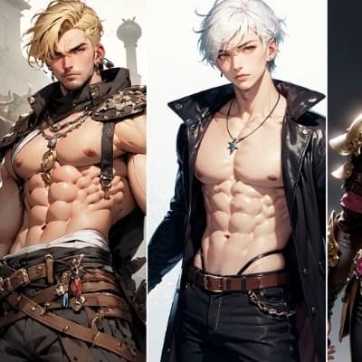 4 alpha males . Hunter. Cellen. Finley. Slade. thumbnail
