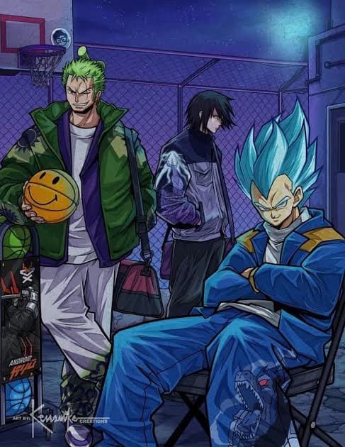 Vegeta  
- (Zoro (Roronoa Zoro)  
 )– Sasuke Uchiha thumbnail