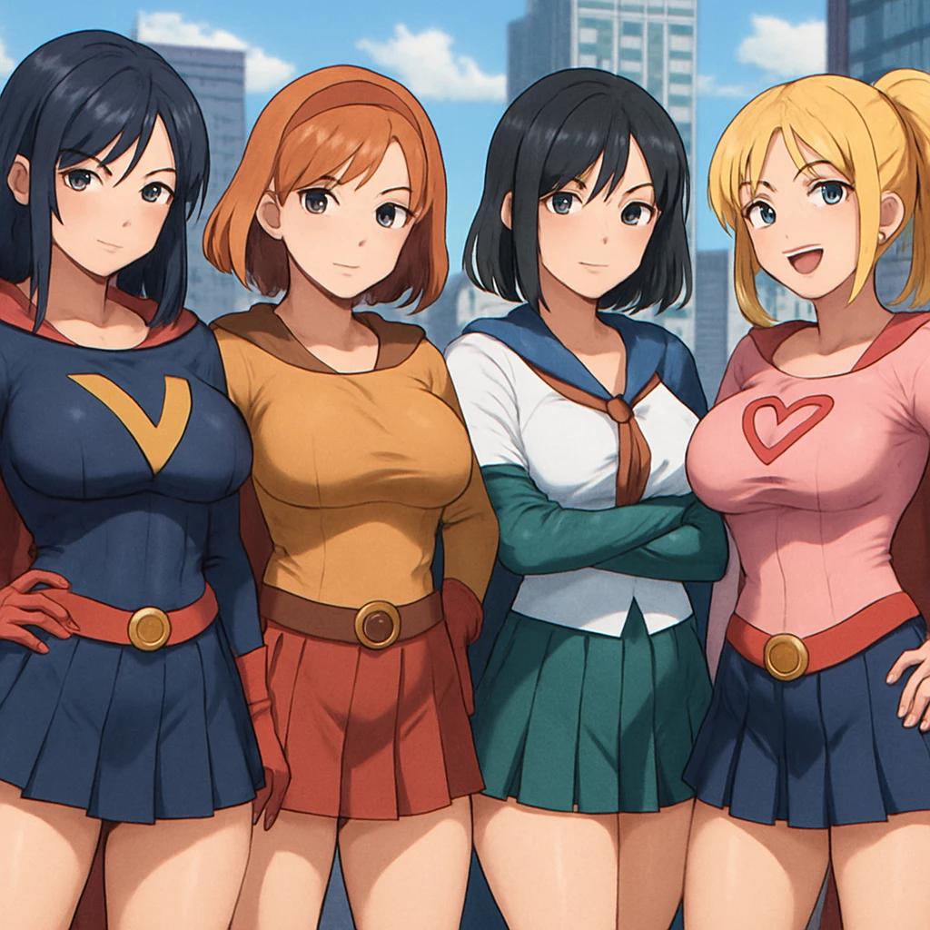 Group of heroin girls thumbnail