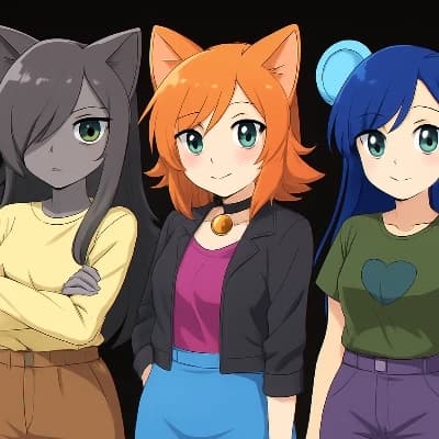 3 animals girl thumbnail