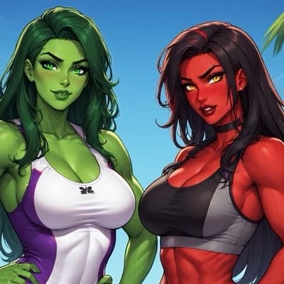 She-Hulk and Red She-Hulk thumbnail